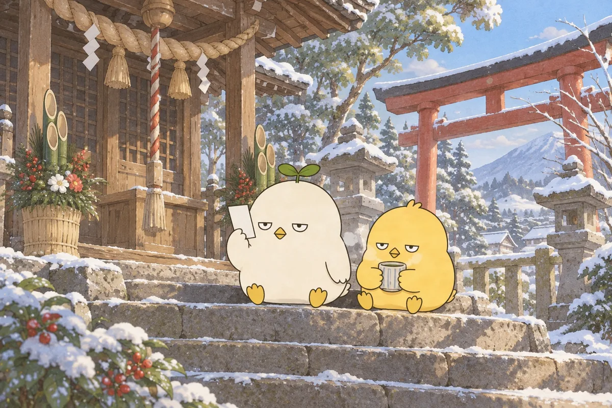 1月 雪の神社