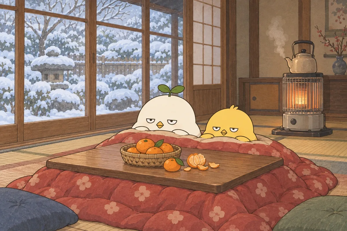 2月 こたつ